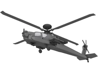 Boeing AH-64 Apache Longbow 3D Model