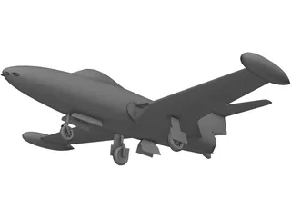 F9F Panther 3D Model