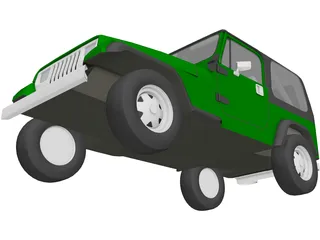 Jeep Wrangler (1989) 3D Model