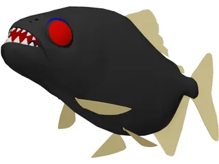 Piranha 3D Model
