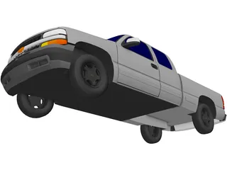 Chevrolet Silverado Extended Cab (2000) 3D Model