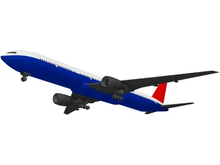 Boeing 777-300 3D Model