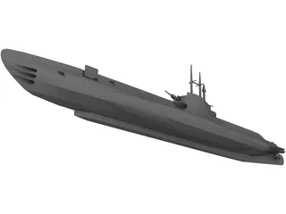 HMS Seawolf 3D Model