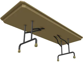 Table Folding 3D Model