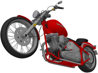 Harley-Davidson Softtail 3D Model