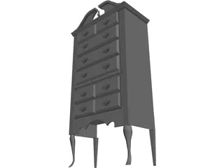 Highboy Furnished 3D Model