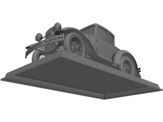 Ford Model A Coupe 3D Model