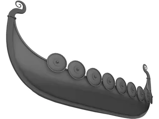 Viking Ship 3D Model