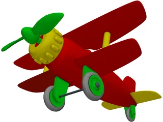 Toy Airplane 3D Model