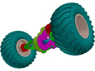 Car Suspension  3D Model