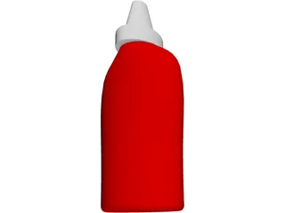 Bottle Ketchup 3D Model