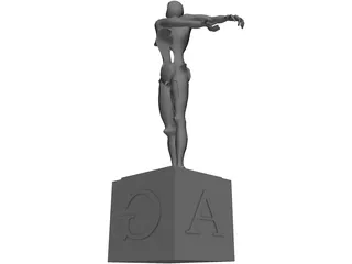 Abstract Dali Statue 3D Model