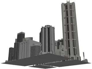 City Part Future Like 3D Model