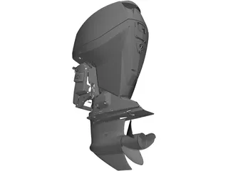 Eagle V4 Outboard Motor 3D Model