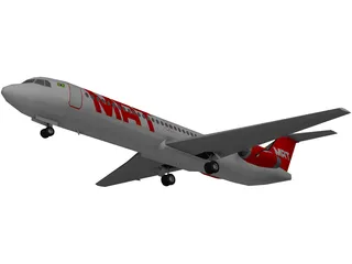 Fokker 100 TAM Brasil 3D Model