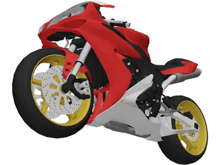 Yamaha YZF-R1 3D Model