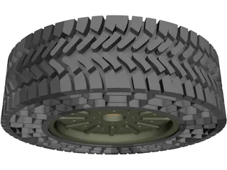 Run Flat Tire 3D Model