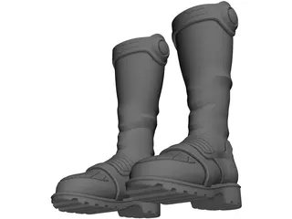 Boots Sci-Fi 3D Model