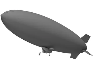 Airship Blimp 3D Model