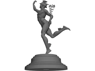 Hermes statuette 3D Model
