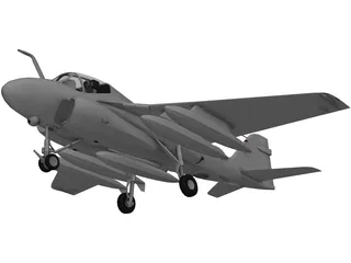 Grumman A-6E Intruder 3D Model