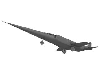 Douglas X-3 Stiletto 3D Model