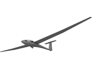 Schleicher ASW 20 Glider 3D Model