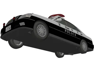 Toyota Crown Police 3D Model