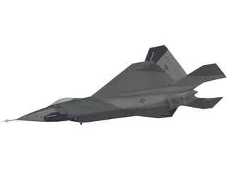 F-22 Raptor 3D Model