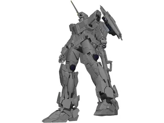 Gundam Unicon 3D Model