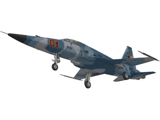 Northrop F-5E Tiger II 3D Model