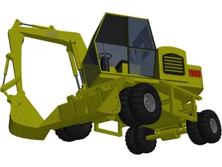 Excavator 1960 3D Model