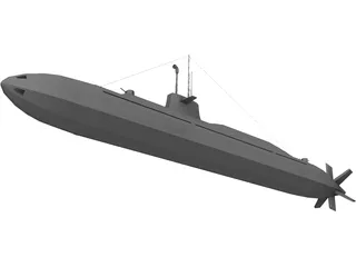 Submarine 3D Model