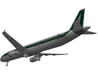 Airbus A321 Alitalia 3D Model