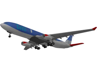 Airbus A330 BMI 3D Model