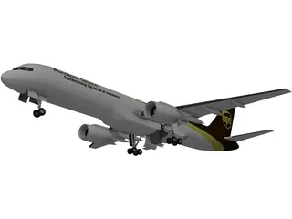 Boeing 757-200PF UPS 3D Model