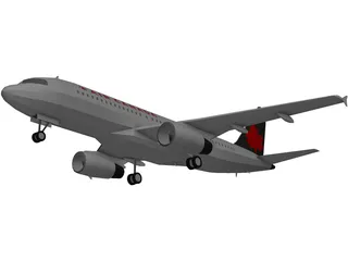 Airbus A320-200 Air Canada 3D Model