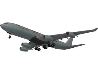 Airbus A340-300 Air Canada 3D Model