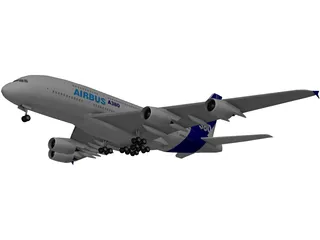 Airbus A380 3D Model