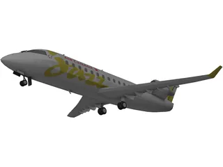 Bombardier CRJ-200 Air Canada Jazz 3D Model