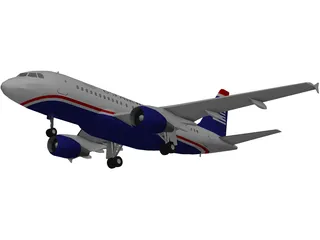 Airbus A319 U.S. Airways 3D Model