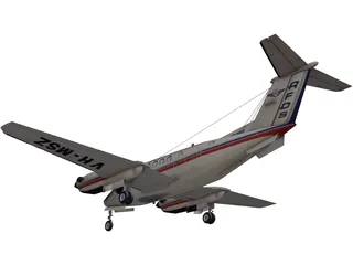 Beechcraft King Air B200C 3D Model