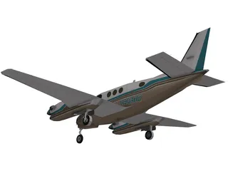 Beechcraft King Air C90B 3D Model