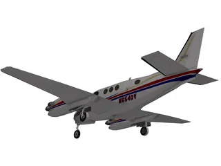 Beechcraft King Air C90GT 3D Model