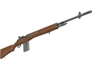 M14 Rifle 3D Model