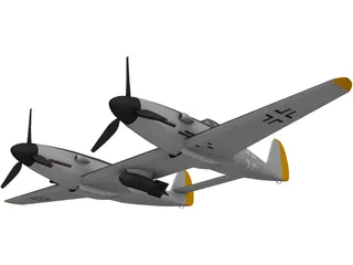 Messerschmitt ME 609 3D Model