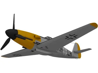 Messerschmitt ME 309 3D Model