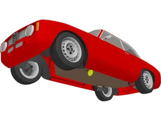 Alfa Romeo Julia GTA 3D Model