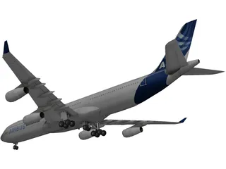 Airbus A340-300 3D Model