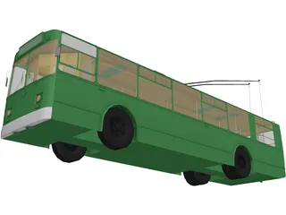 Trolleybus Russian 3D Model